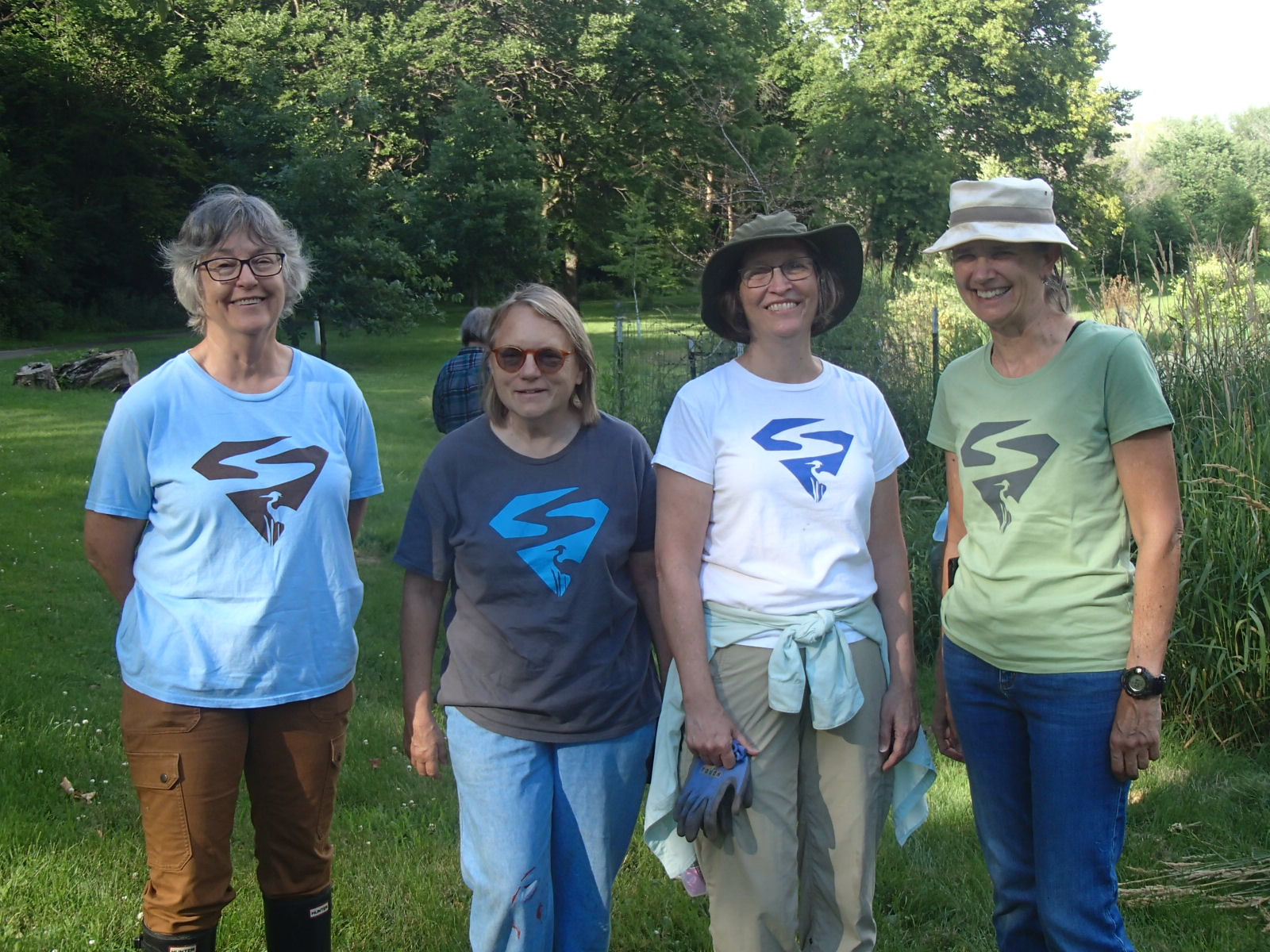 SuperVolunteers in four different t-shirt designs