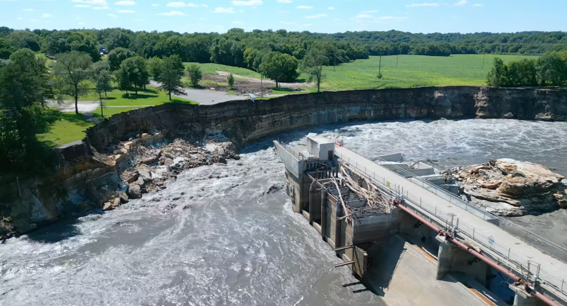 Rapidan Dam breach from June 30, 2024