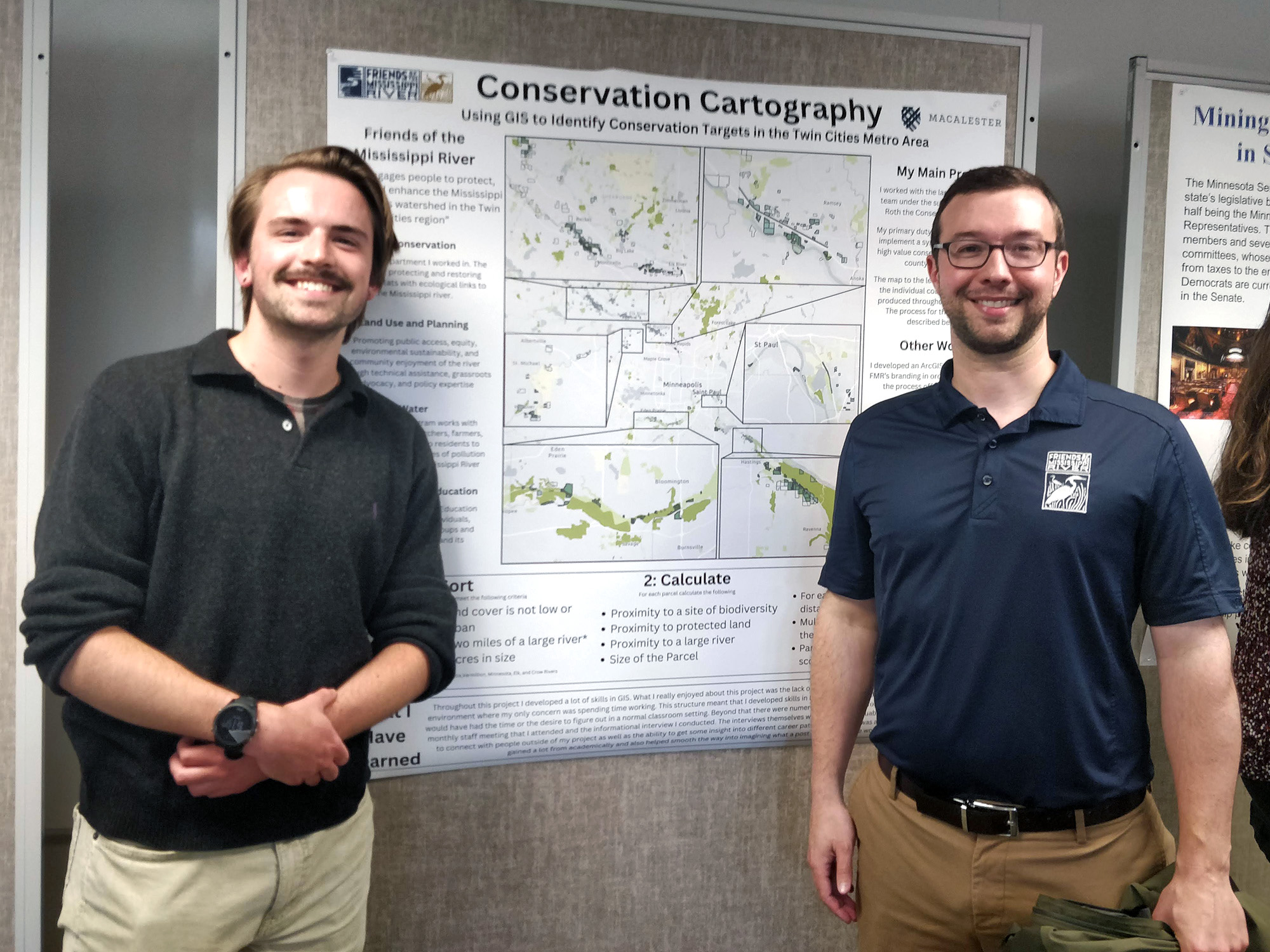 Sam and Alex at poster session