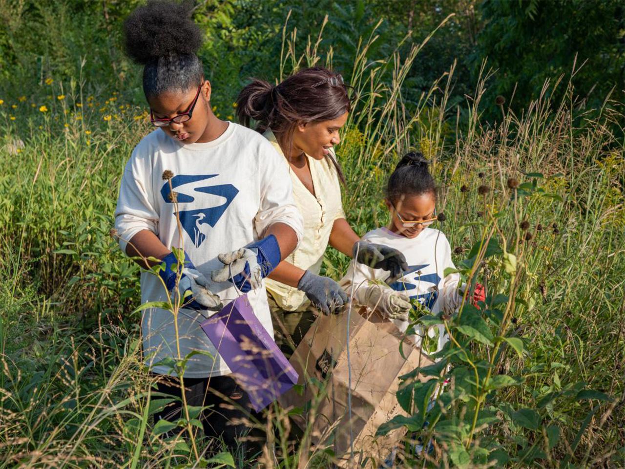 Volunteers help with prairie restoration