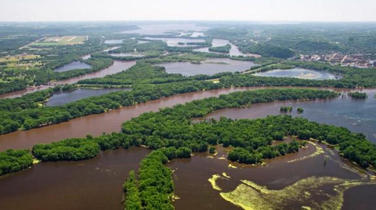 Lake Pepin along the Mississippi River, impaired for excess nutrients