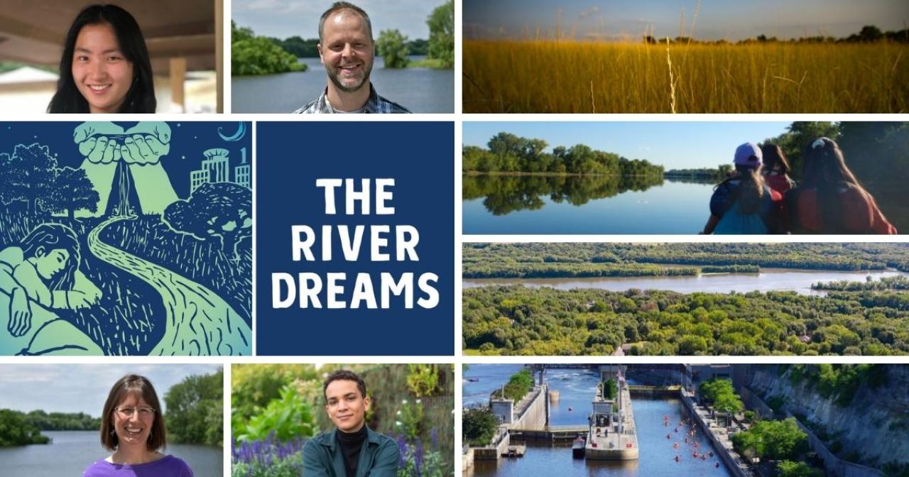 The River Dreams, speakers, and river images