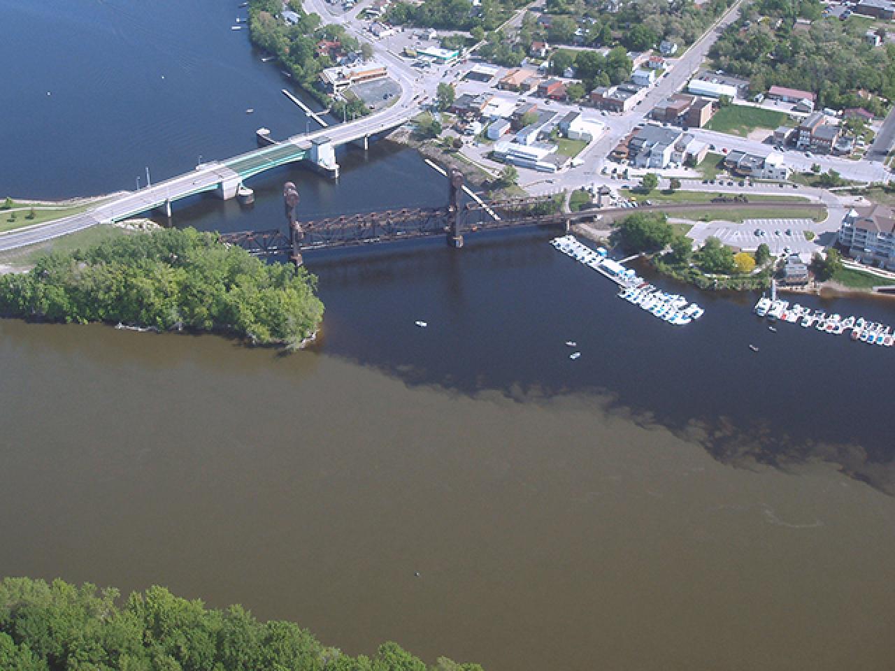 Mississippi River meets the St. Croix River