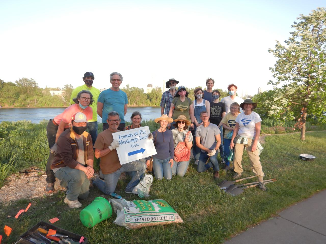 Volunteers pose at the 2021 Ole Olson tending