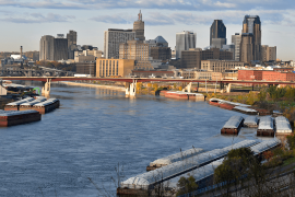 Downtown St. Paul and Mississippi River