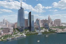 St. Paul riverfront development proposal rendering