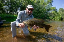 Jake Keeler with fish