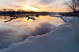 Winter sunrise, South Saint Paul