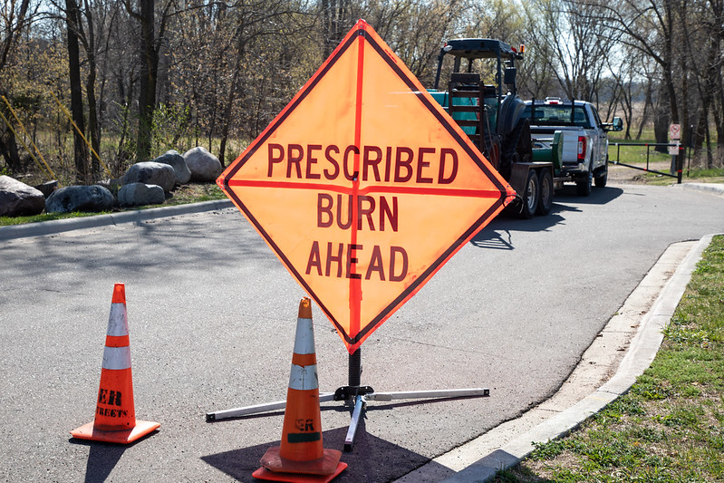 Prescribed burn sign